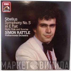 Jean Sibelius, Sir Simon Rattle, Philharmonia Orchestra - Symphony No.5 In E Flat / Night Ride And Sunrise