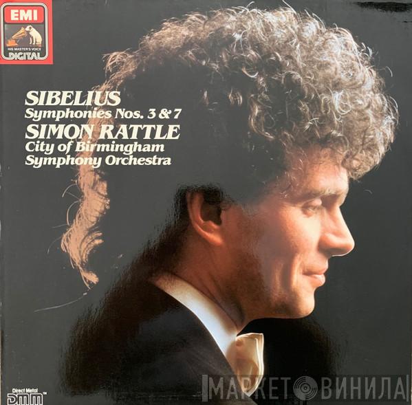 , Jean Sibelius , City Of Birmingham Symphony Orchestra  Sir Simon Rattle  - Symphonies Nos 3 & 7