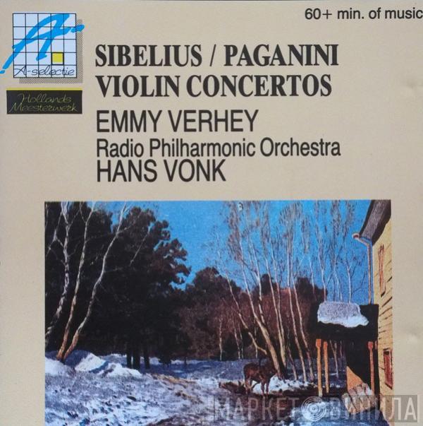 , Jean Sibelius - Niccolò Paganini , Emmy Verhey , Radio Filharmonisch Orkest  Hans Vonk  - Violin Concertos