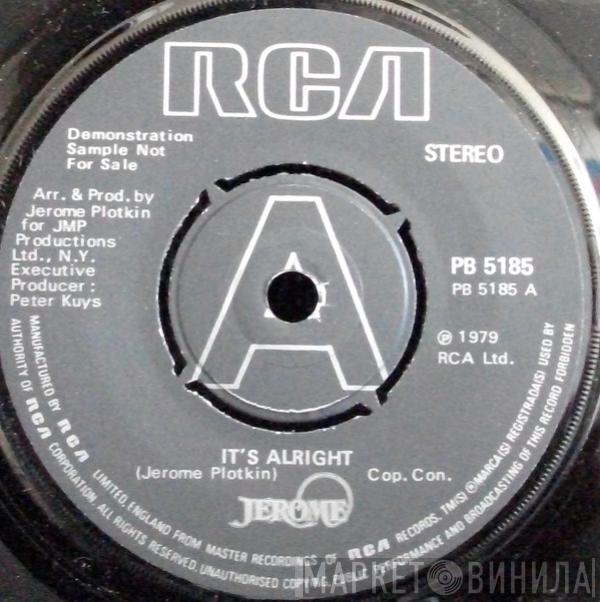 Jerome Plotkin - It's Alright / Just Groove With Me