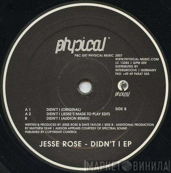Jesse Rose - Didn't I EP