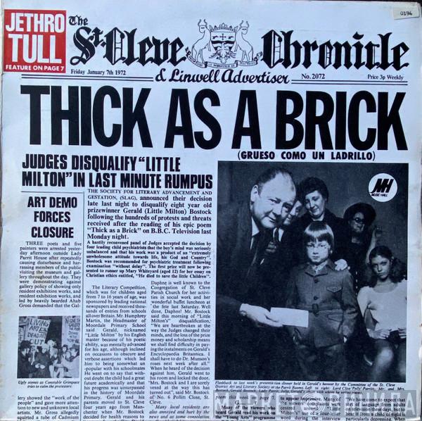  Jethro Tull  - Thick As A Brick (Grueso Como Un Ladrillo)