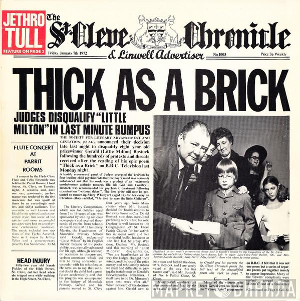  Jethro Tull  - Thick As A Brick