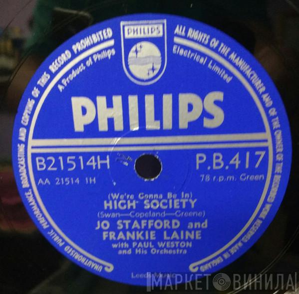 Jo Stafford, Frankie Laine, Paul Weston And His Orchestra - (We're Gonna Be In) High Society / Back Where I Belong