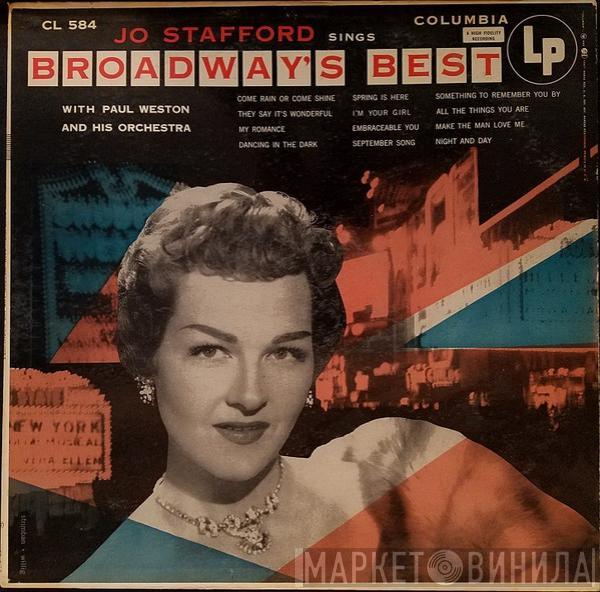 Jo Stafford, Paul Weston And His Orchestra - Jo Stafford Sings Broadway's Best