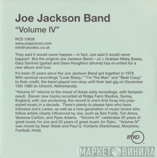 Joe Jackson Band - Volume IV