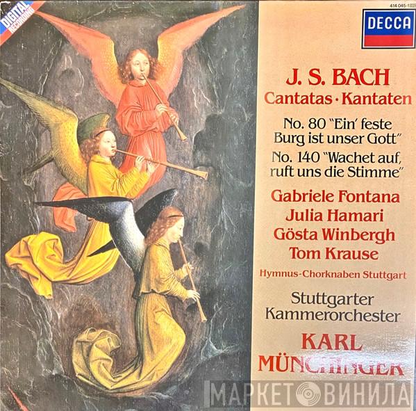 Johann Sebastian Bach, Tom Krause, Gösta Winbergh, Julia Hamari, Gabriele Fontana, Stuttgarter Hymnus-Chorknaben, Stuttgarter Kammerorchester, Karl Münchinger - Cantatas No. 80 