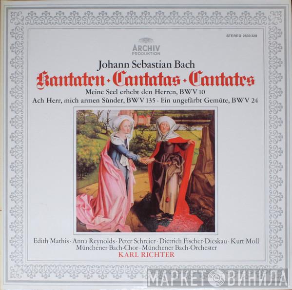 Johann Sebastian Bach, Edith MAthis, Anna Reynolds, Peter Schreier, Dietrich Fischer-Dieskau, Kurt Moll, Münchener Bach-Chor, Münchener Bach-Orchester, Karl Richter - Kantaten (Meine Seel Erhebt Den Herren, BWV 10 • Ach Herr, Mich Armen Sünder, BWV 135 • Ein Ungefärbt Gemüte, BWV 24)
