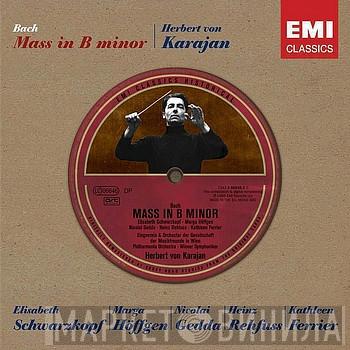 Johann Sebastian Bach, Elisabeth Schwarzkopf, Marga Höffgen, Nicolai Gedda, Heinz Rehfuss, Kathleen Ferrier, Wiener Singverein, Philharmonia Orchestra, Herbert von Karajan - Mass In B Minor