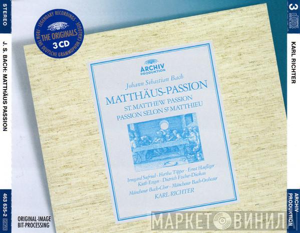 - Johann Sebastian Bach , Irmgard Seefried , Hertha Töpper , Ernst Haefliger , Kieth Engen , Dietrich Fischer-Dieskau , Münchener Bach-Chor , Münchener Bach-Orchester  Karl Richter  - Matthäus-Passion, BWV 244