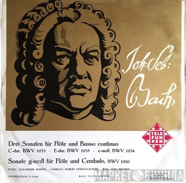 , Johann Sebastian Bach , Jean-Pierre Rampal , Robert Veyron-Lacroix  Jean Huchot  - Sonaten Für Flöte Und Basso Continuo, Sonate G-Moll Für Flöte Und Cembalo