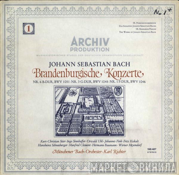 Johann Sebastian Bach, Münchener Bach-Orchester, Karl Richter - Brandenburgische Konzerte (1) (Nr. 6 B-Dur, BWV 1051 · Nr. 3 G-Dur, BWV 1048 · Nr. 1 F-Dur, BWV 1046)