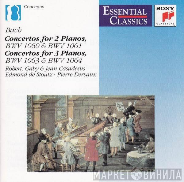 Johann Sebastian Bach, Robert Casadesus, Gaby Casadesus, Jean Casadesus, Edmond De Stoutz, Pierre Dervaux  - Concertos For 2 Pianos  BWV 1060 & BWV 1061, Concertos For 3 Pianos  BWV 1063 & BWV 1064