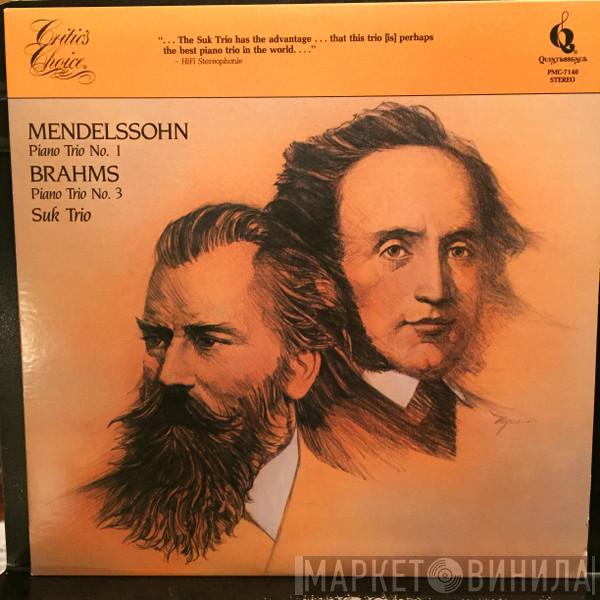 Johannes Brahms, Felix Mendelssohn-Bartholdy, Suk Trio - Piano Trio No. 1 / Piano Trio No. 3