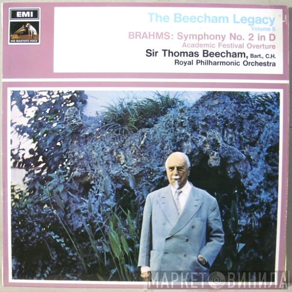 Johannes Brahms, Sir Thomas Beecham, The Royal Philharmonic Orchestra - Symphony No. 2 In D / Academic Festival Overture