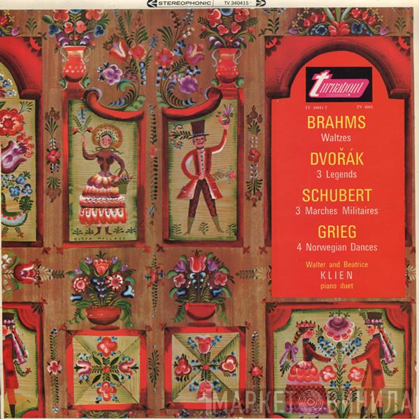 Johannes Brahms, Antonín Dvořák, Franz Schubert, Edvard Grieg, Walter Klien, Beatriz Klien - Music For Piano Four Hands