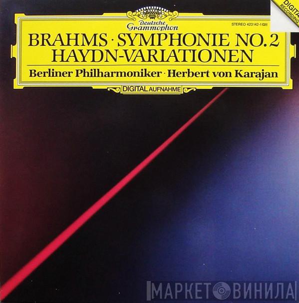 , Johannes Brahms , Berliner Philharmoniker  Herbert von Karajan  - Symphonie No. 2 • Haydn-Variationen