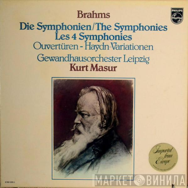 - Johannes Brahms , Gewandhausorchester Leipzig  Kurt Masur  - Die Symphonien - Ouvertüren - Haydn Variationen