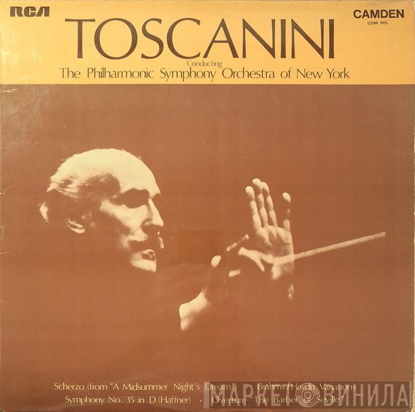 Johannes Brahms, Gioacchino Rossini, Wolfgang Amadeus Mozart, Felix Mendelssohn-Bartholdy - Toscanini Conducting The Philharmonic Symphony Orchestra Of New York