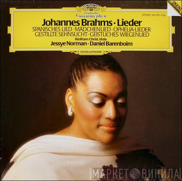 Johannes Brahms, Jessye Norman, Daniel Barenboim, Wolfram Christ - Lieder: Spanisches Lied • Mädchenlied • Ophelia-Lieder • Gestillte Sehnsucht • Geistliches Wiegenlied