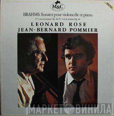 - Johannes Brahms , Leonard Rose  Jean-Bernard Pommier  - Sonates Pour Violoncelle Et Piano