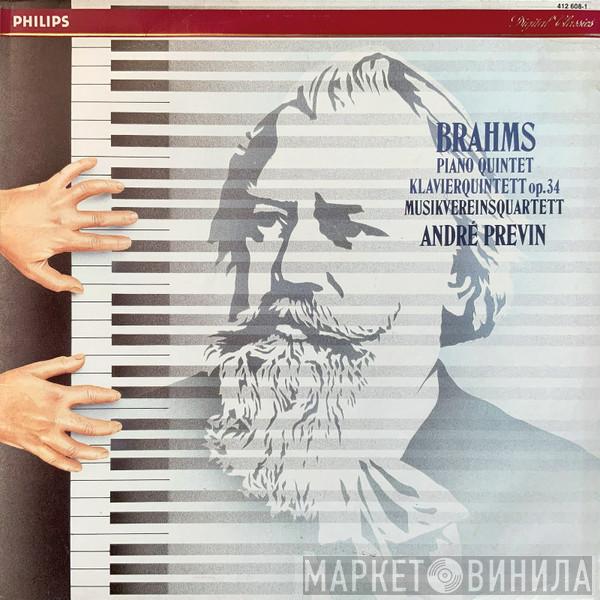 , Johannes Brahms , Musikvereinsquartett  André Previn  - Piano Quintet = Klavierquintett Op. 34