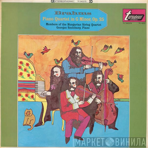 , Johannes Brahms , The Hungarian Quartet  Georges Solchany  - Piano Quartet In G Minor, Op.25