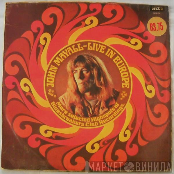  John Mayall  - Live In Europe