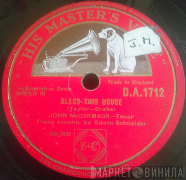 John McCormack  - Bless This House / Bird Songs At Eventide
