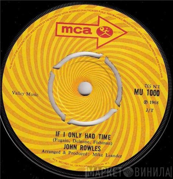 John Rowles - If I Only Had Time