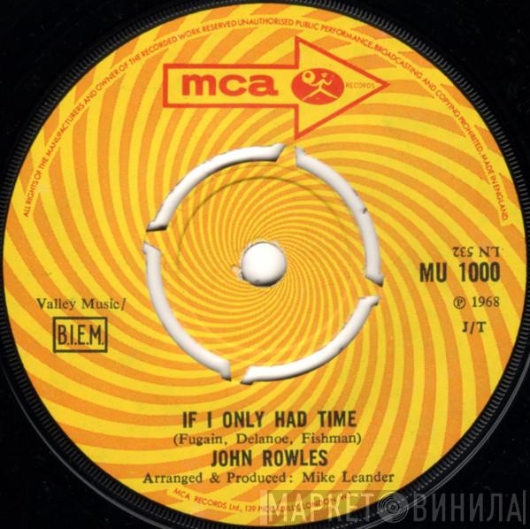John Rowles - If I Only Had Time