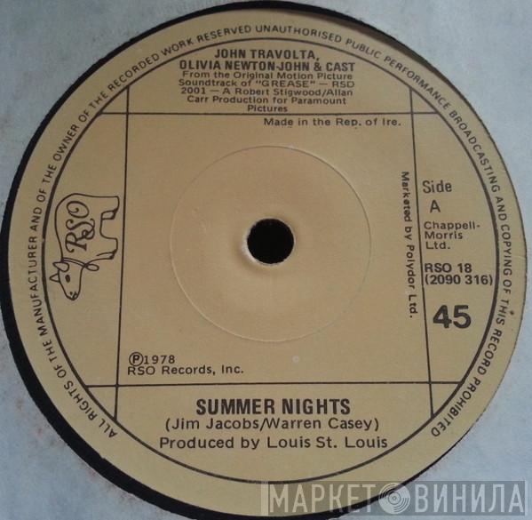 John Travolta Olivia Newton-John "Grease" Cast Louis St. Louis  - Summer Nights / Rock 'n' Roll Party Queen