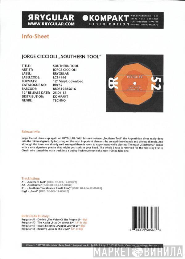 Jorge Ciccioli - Southern Tool EP