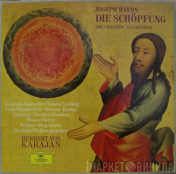- Joseph Haydn • Gundula Janowitz • Christa Ludwig • Fritz Wunderlich • Werner Krenn • Dietrich Fischer-Dieskau , Walter Berry , Wiener Singverein , Berliner Philharmoniker  Herbert von Karajan  - Die Schöpfung = The Creation = La Création