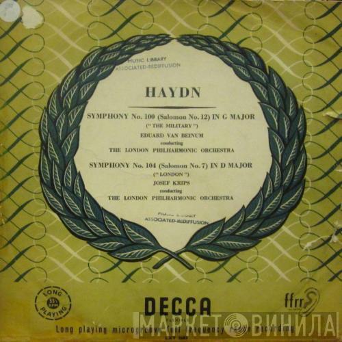 , Joseph Haydn , Eduard van Beinum , Josef Krips  The London Philharmonic Orchestra  - Symphony No. 100 And No. 104
