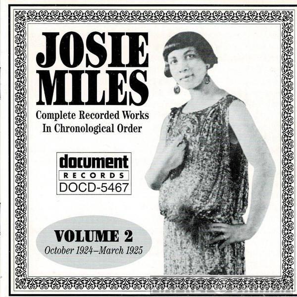 Josie Miles - Complete Recorded Works In Chronological Order Volume 2 (October 1924-March 1925)