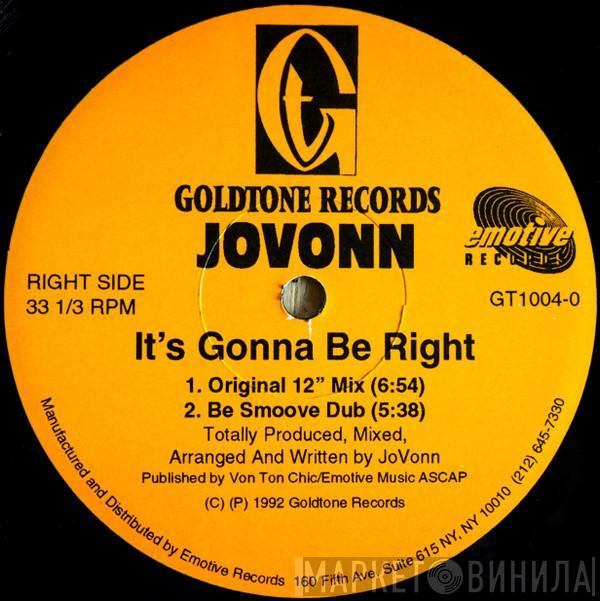 Jovonn - It's Gonna Be Right