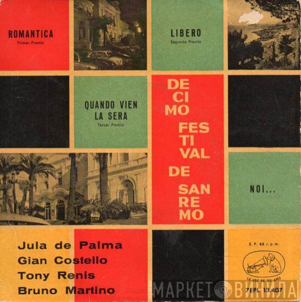 Jula De Palma, Gian Costello, Tony Renis, Bruno Martino - X Festival De San Remo 1960