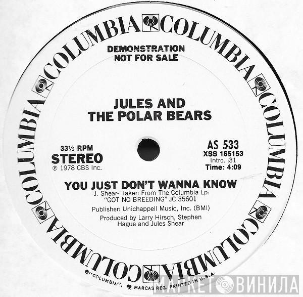 Jules And The Polar Bears - You Just Don't Wanna Know