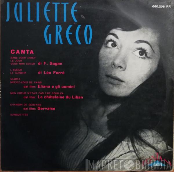  Juliette Gréco  - Juliette Greco Canta