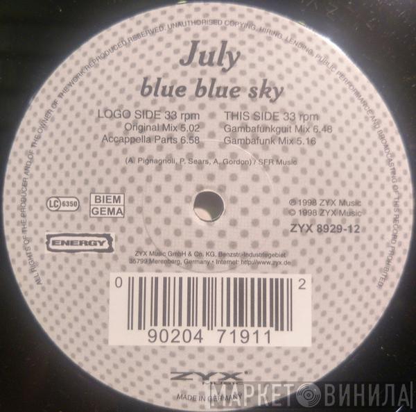 July - Blue Blue Sky