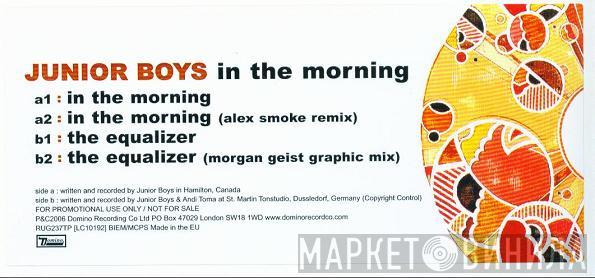 Junior Boys - In The Morning