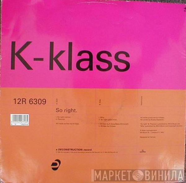 K-Klass - So Right