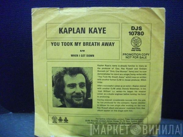 Kaplan Kaye - You Took My Breath Away