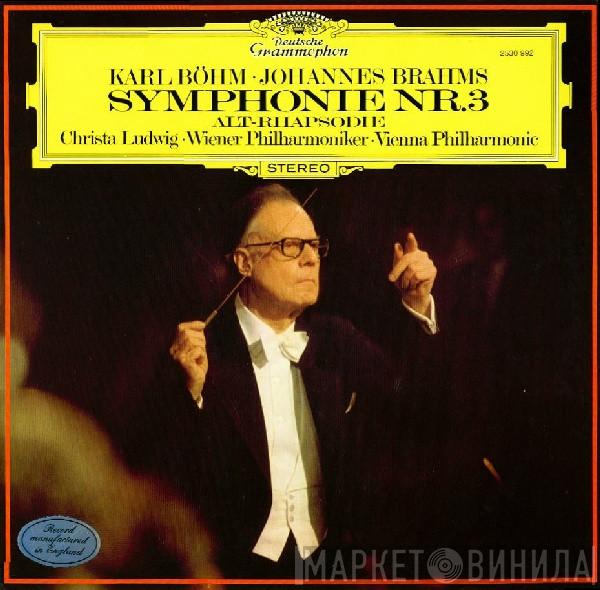 Karl Böhm, Johannes Brahms, Christa Ludwig, Wiener Philharmoniker - Symphonie Nr. 3 / Alt-Rhapsodie