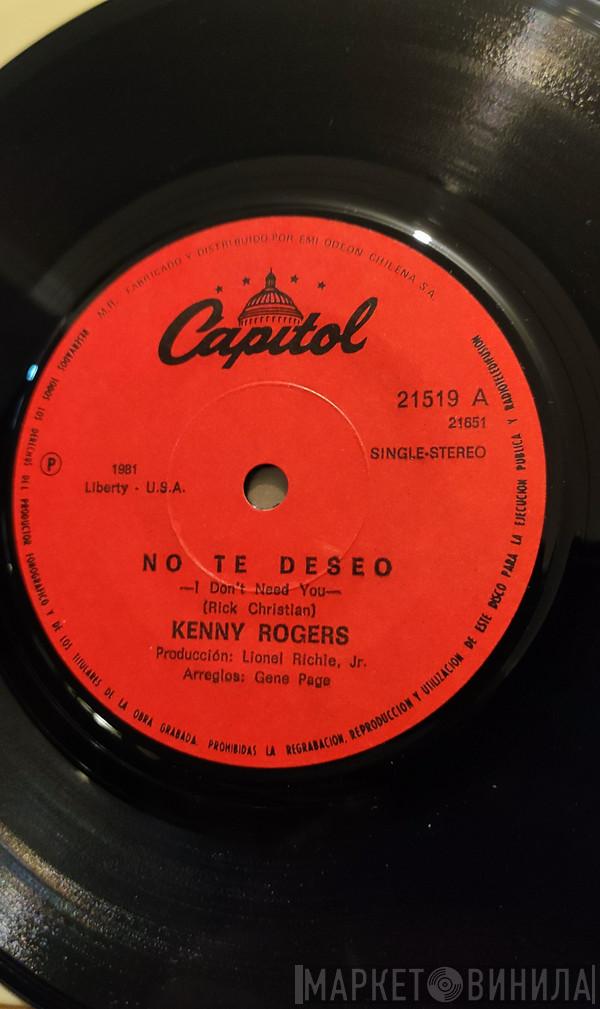  Kenny Rogers  - No Te Deseo / Sin Ti En Mi Vida