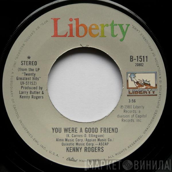 Kenny Rogers  - You Were A Good Friend / Sweet Music Man