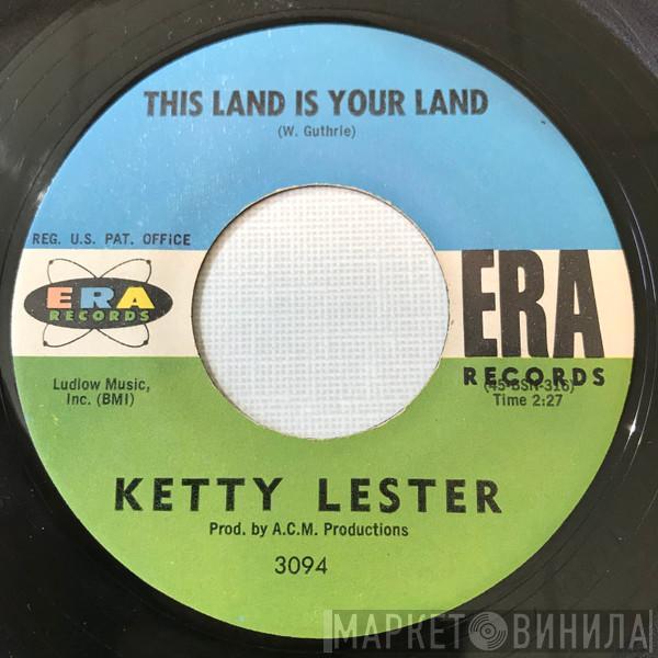  Ketty Lester  - This Land Is Your Land / Love Is For Everyone