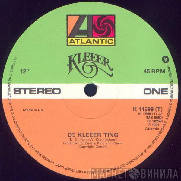 Kleeer - De Kleeer Ting / Running Back To You