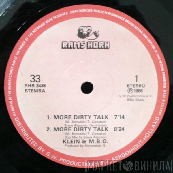  Klein & M.B.O.  - More Dirty Talk